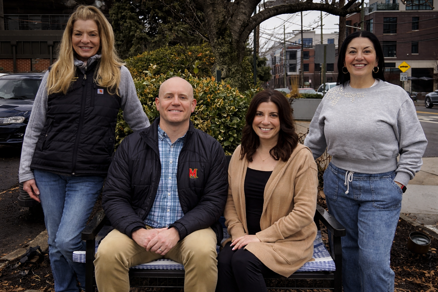 Jen Blumenstock, Karina Boto, Stephanie Bianco, and Brian Tague