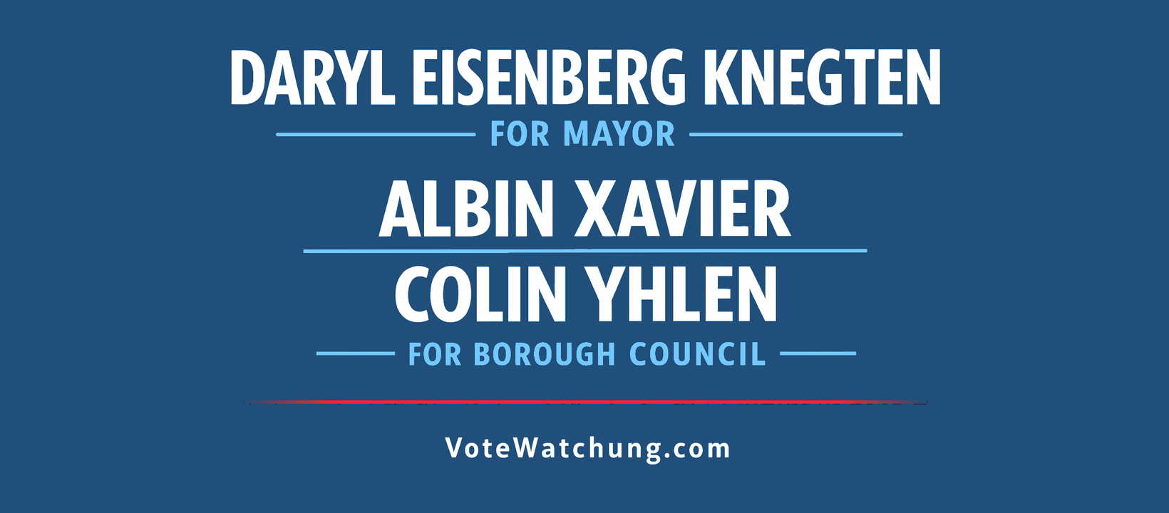 Daryl Eisenberg Knegten, Albin Xavier, and Colin Yhlen