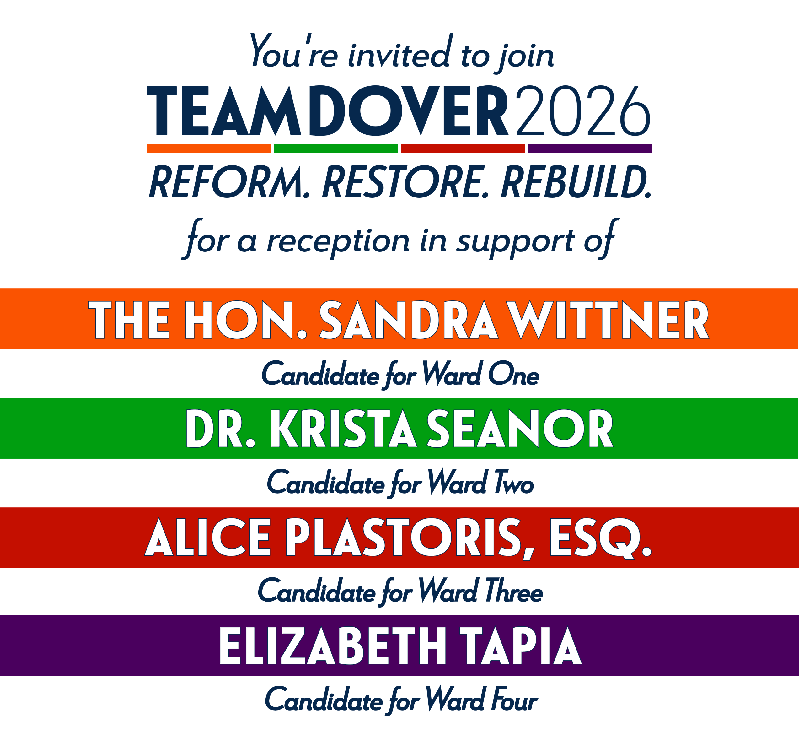 Sandra Wittner, Krista Seanor, Alice Plastoris, and Elizabeth Tapia